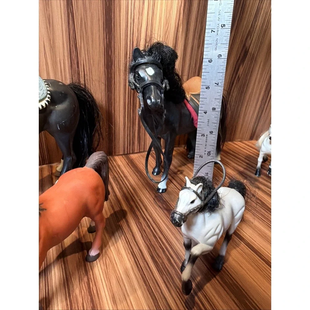 Vintage Model Horse Lot Breyer Kid Kore Marchon Horses Ponies & Tack 6 Pc‎